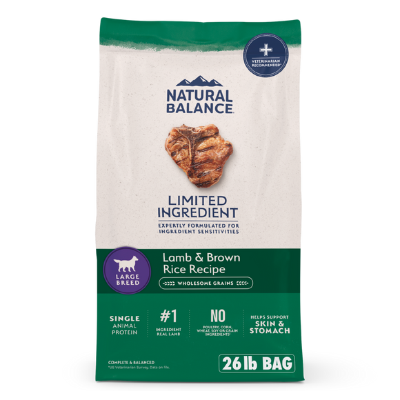 Natural Balance Limited Ingredient Lamb & Brown Rice Large Breed Recipe Dry Dog Food