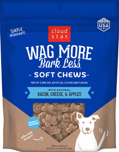 Cloud Star Wag More Bark Less Soft Chews Bacon Cheese & Apples Dog Treats