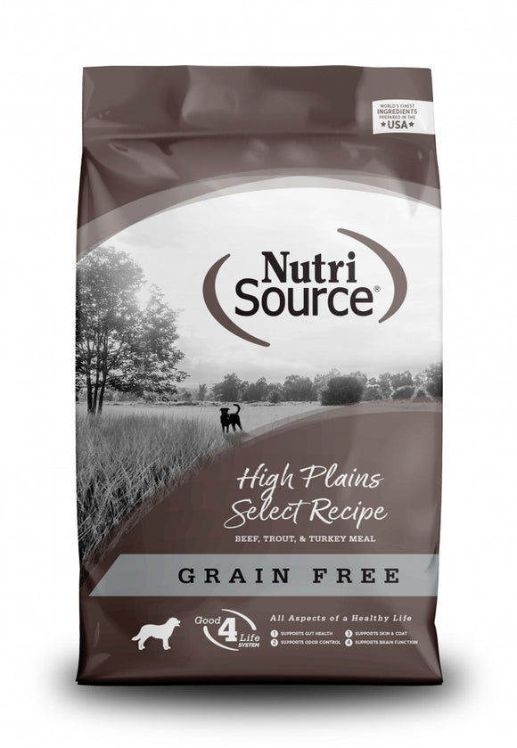 NutriSource Grain Free High Plains Dry Dog Food
