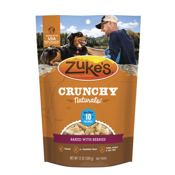 Zukes Crunchy Naturals Baked with Berries 10s Dog Treats