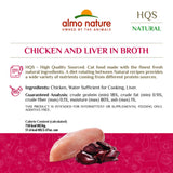Almo Nature HQS Natural Cat Grain Free Chicken Liver Canned Cat Food