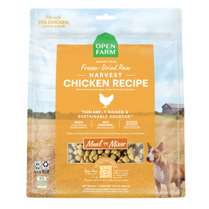 Open Farm Grain Free Harvest Chicken Recipe Freeze Dried Raw Dog Food