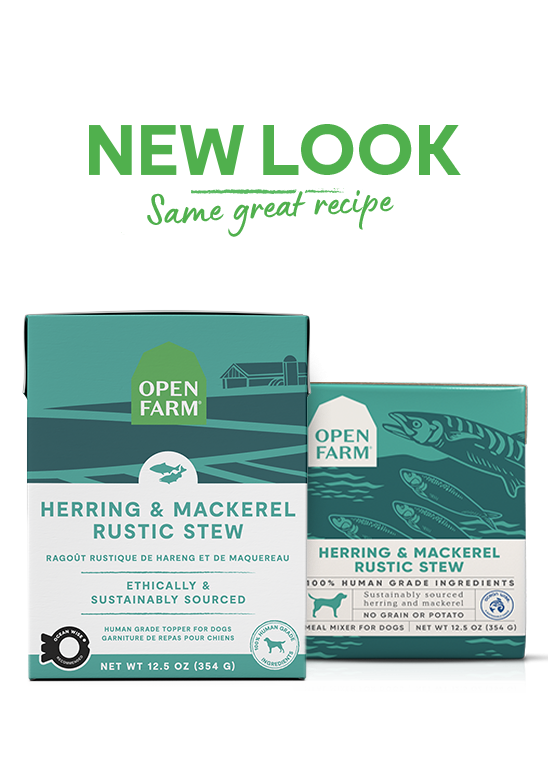 Open Farm Grain Free Herring & Mackerel Recipe Rustic Stew Wet Dog Food