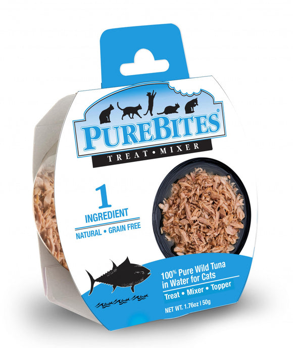 PureBites Mixer Wild Skipjack Tuna in Water Cat Food Topper Treat