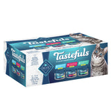 Blue Buffalo Tastefuls Adult Natural Flaked Variety Pack with Tuna, Chicken, and Fish & Shrimp Entrees in Gravy Wet Cat Food