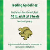 Feline Greenies Adult Dental Oven Roasted Chicken Flavor Cat Treats