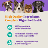 Halo Holistic Vegan Dog Food Complete Digestive Health Plant-Based Recipe with Kelp Adult Formula Dry Dog