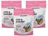 Icelandic+ Cod & Shrimp Combo Bites Fish Dog Treats ( 3 pack)