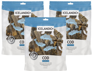 Icelandic+ Cod Skin Pieces Dog Treats (3 pack)