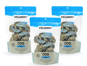 Icelandic+ Cod Skin Rolls Dog Treats (3 pack)