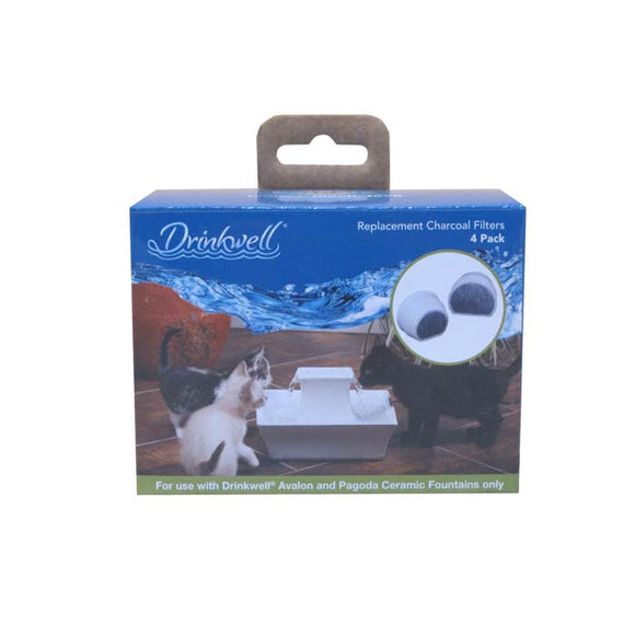 PetSafe Drinkwell Ceramic Charcoal Filters 4 pack White / Gray