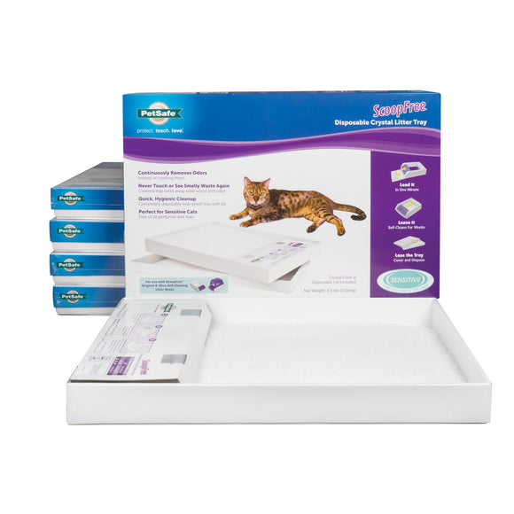 PetSafe ScoopFree Litter Tray Refill With 'Free' Crystals 6 pack White 22