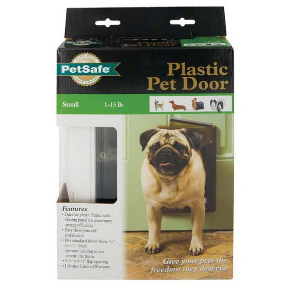 PetSafe Plastic Pet Door Premium Small White 7.5