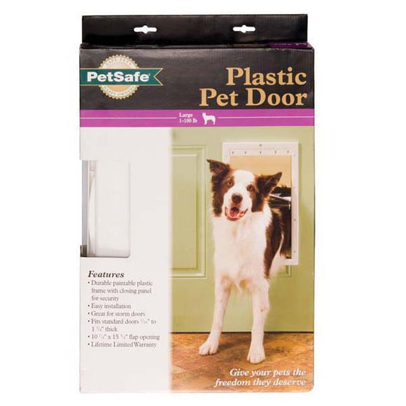 PetSafe Plastic Pet Door Premium Large White 12.5