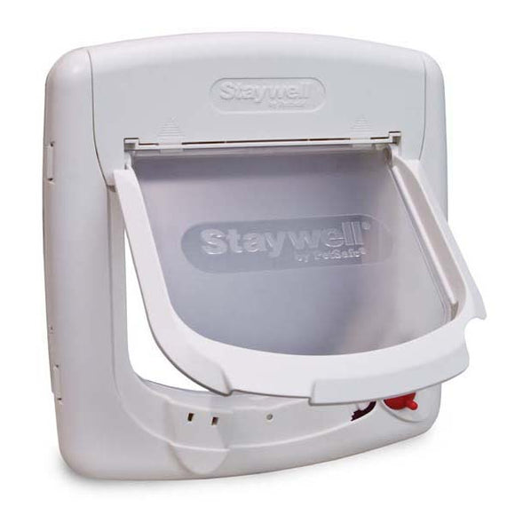 PetSafe 4 Way Locking Cat Door White 9.5