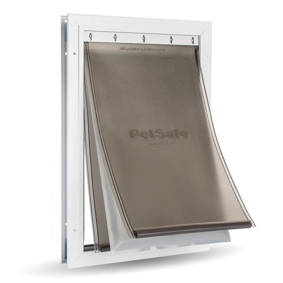 PetSafe Extreme Weather Aluminum Pet Door Large White 12.75