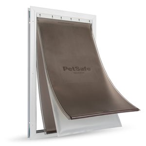 PetSafe Extreme Weather Aluminum Pet Door Extra Large White 16.25" x 27.125"