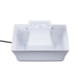 PetSafe Drinkwell Ceramic Pagoda Pet Fountain 70 oz. White