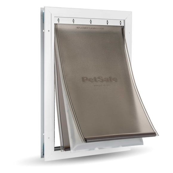 PetSafe Extreme Weather Aluminum Pet Door Large White